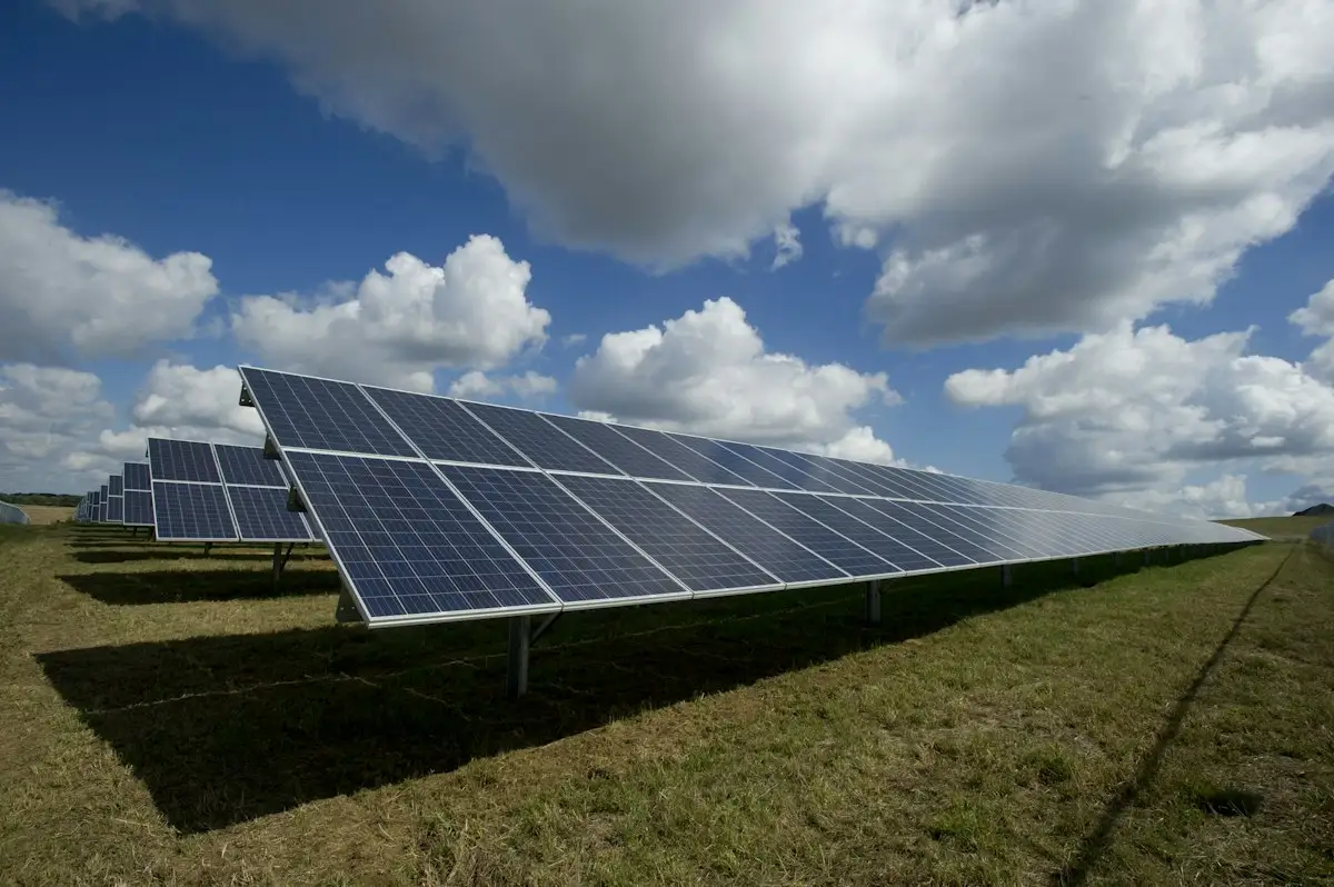 Solar panels powering remote equipment